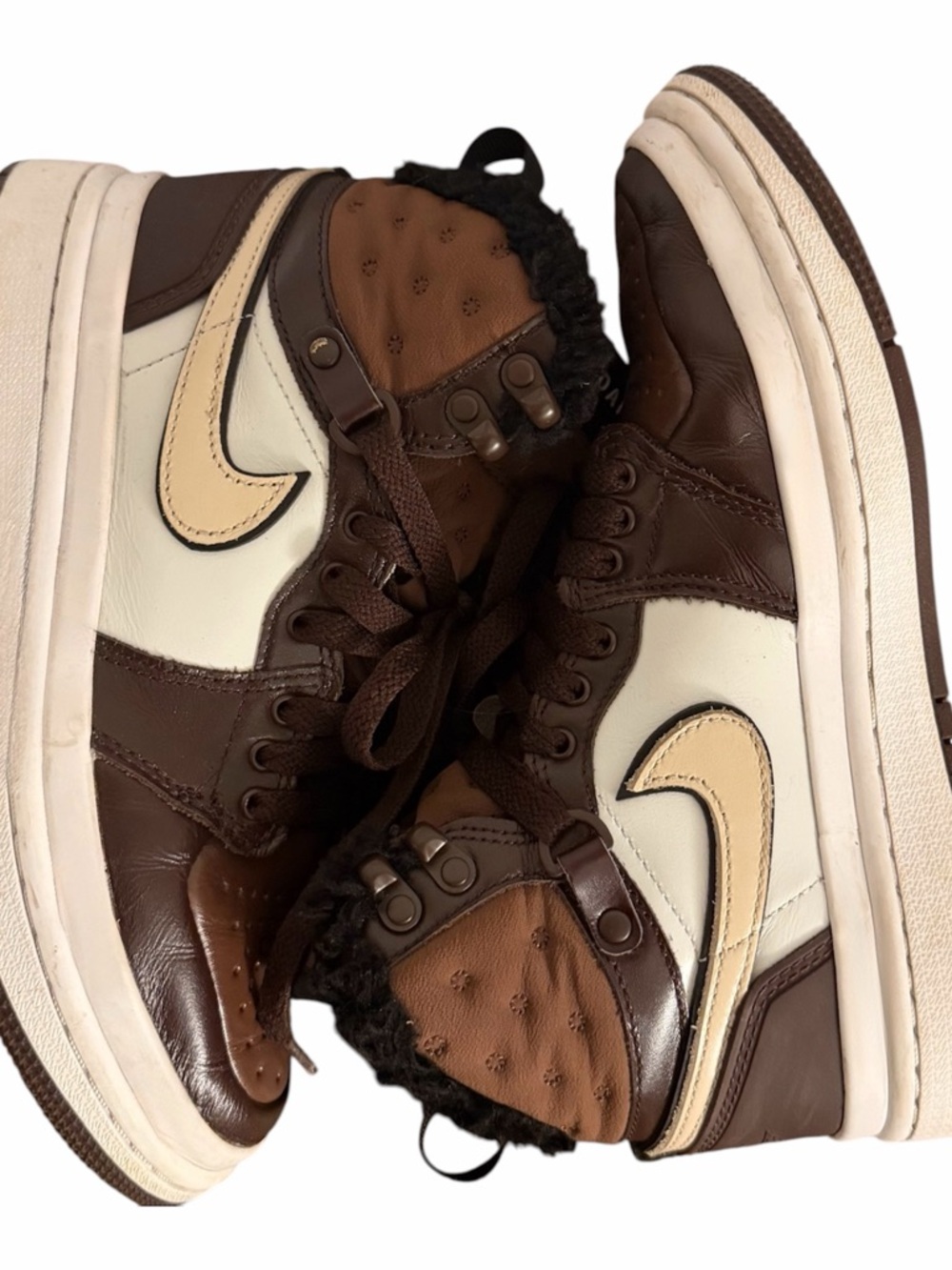 NIke Women’s Jordan 1 Acclimate Covered In Brown & Cream Size 5.5 with Box
